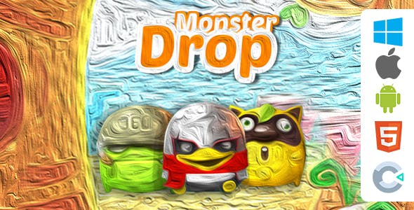 Drop Monster ( Construct 3)