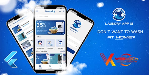 VKWebtech - Laundry Services Mobile App UI | Flutter