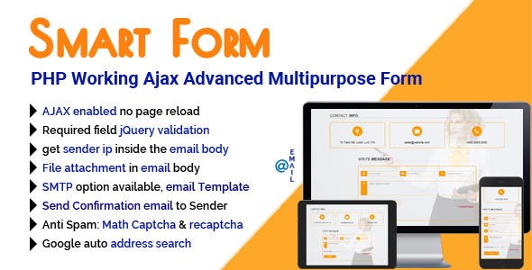 SmartForm - PHP Working Ajax Advanced Multipurpose Form