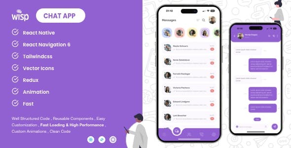 Wisp - Chat UI with React Native