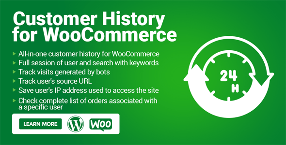 Customer History for WooCommerce - Users Session & Searches