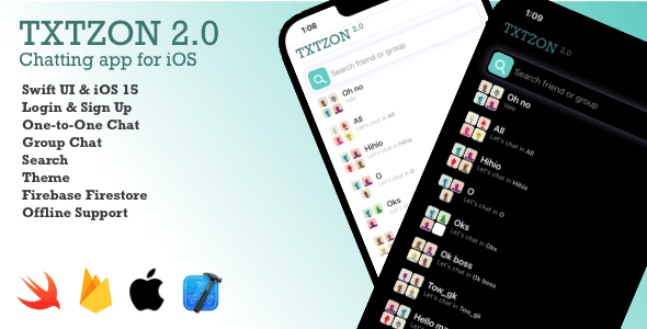 Txtzon 2.0 Chat iOS - Chatting App for iOS